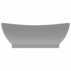 vidaXL Lavabo con Troppopieno Ovale Turchese Grigio 58,5x39 cm Ceramica - Vista aggiuntiva 3