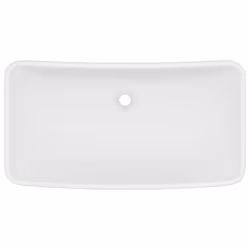 vidaXL Lavandino Luxury Rettangolare Bianco Opaco 71x38cm Ceramica - Vista aggiuntiva 3