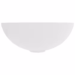 vidaXL Lavandino da Bagno in Ceramica Bianco Opaco Rotondo - Vista aggiuntiva 3