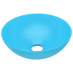 vidaXL Lavandino da Bagno in Ceramica Verde Chiaro Rotondo - Vista aggiuntiva 2