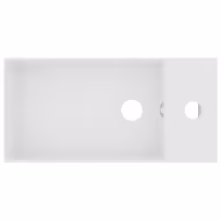 vidaXL Lavandino con Troppopieno in Ceramica Bianco Opaco - Vista aggiuntiva 3