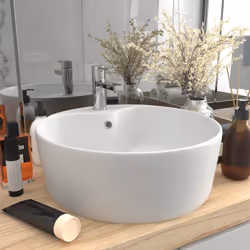 Il nostro lavabo rotondo, realizzato in ceramica, è un'aggiunta chic e senza tempo a qualsiasi bagno, toilette, guardaroba o  ...
