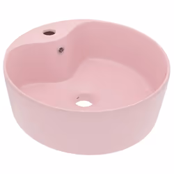 vidaXL Lavandino con Troppopieno Rosa Opaco 36x13 cm in Ceramica - Vista aggiuntiva 2