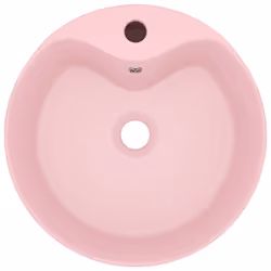vidaXL Lavandino con Troppopieno Rosa Opaco 36x13 cm in Ceramica - Vista aggiuntiva 3