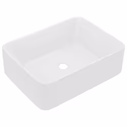 vidaXL Lavandino Luxury Bianco Opaco 41x30x12 cm in Ceramica - Vista aggiuntiva 2