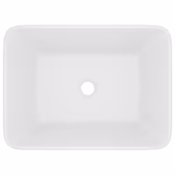 vidaXL Lavandino Luxury Bianco Opaco 41x30x12 cm in Ceramica - Vista aggiuntiva 3