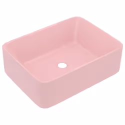 vidaXL Lavandino Luxury Rosa Opaco 41x30x12 cm in Ceramica - Vista aggiuntiva 2