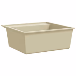 vidaXL Lavello da Cucina con Foro Troppopieno Beige in Granito - Vista aggiuntiva 3