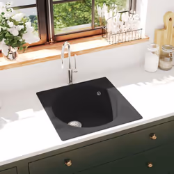 Questo lavello da cucina in granito è un'aggiunta senza tempo all'arredamento della vostra cucina esistente. Il prodotto è ca ...