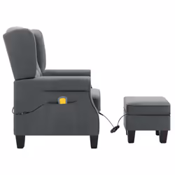 VidaXL 320161 sedia massaggiante elettrica Grigio - Vista aggiuntiva 4