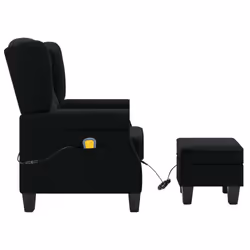 VidaXL 320163 sedia massaggiante elettrica Nero - Vista aggiuntiva 4