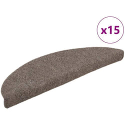 Vidaxl - Tappetini Autoadesivi Scale 15 pz Tappetini per scale Agugliati vari colori colore : Crema