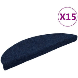 Vidaxl - Tappetini Autoadesivi Scale 15 pz Tappetini per scale Agugliati vari colori colore : Blu Marino