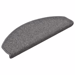vidaXL Tappetini per scale 15 pz 65x24x4 cm Grigio scuro Semicircolari Grandi - Vista aggiuntiva 3