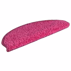 vidaXL Tappetini per scale 15 pz 65x21x4 cm rosa semicircolari grandi - Vista aggiuntiva 3