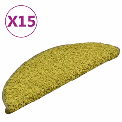 vidaXL Tappetini per Scale 15 pz Verdi 56x17x3 cm - Vista aggiuntiva 2