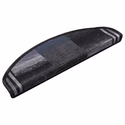 vidaXL Tappetini Autoadesivi per Scale 15 pz Nero e Grigio 65x21x4 cm - Vista aggiuntiva 3