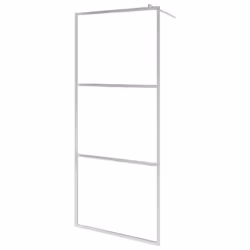 vidaXL Parete per Doccia Walk-in Vetro Semi Smerigliato ESG 80x195 cm - Vista aggiuntiva 2
