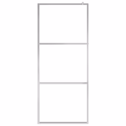 vidaXL Parete per Doccia Walk-in Vetro Semi Smerigliato ESG 80x195 cm - Vista aggiuntiva 3