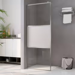 Materiale: Vetro ESG, alluminio, acciaio inossidabile Dimensioni: (88-90) x 195 cm (L x A) Spessore del vetro: 5 mm Telaio da ...