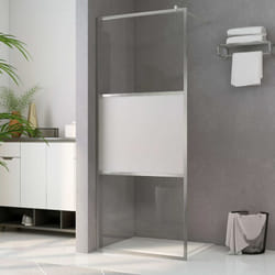 Parete per Doccia Walk-in Vetro Semi Smerigliato esg Impermeabile vari dimensioni dimensioni : 90x195 cm