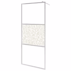 vidaXL Parete per Doccia Walk-in in Vetro ESG Design Pietra 80x195 cm - Vista aggiuntiva 2