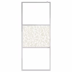 vidaXL Parete per Doccia Walk-in in Vetro ESG Design Pietra 80x195 cm - Vista aggiuntiva 3