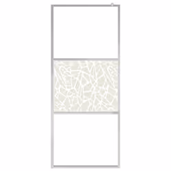 vidaXL Parete per Doccia Walk-in in Vetro ESG Design Pietra 115x195 cm - Vista aggiuntiva 3