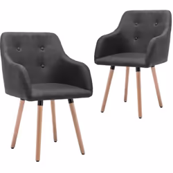 Questo set di 2 sede da pranzo dal design moderno attirerà davvero l'attenzione in ogni ambiente. Le sedie con i braccioli so ...