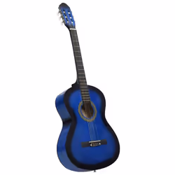 Chitarra Classica per Principianti con Custodia Blu 4/4 39"cod mxl 72400 - Vista aggiuntiva 2