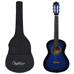 Chitarra Classica Principianti e Bambini e Custodia Blu 1/2 34&quot;cod mxl 96408