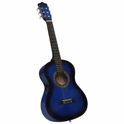 Chitarra Classica Principianti e Bambini e Custodia Blu 1/2 34&quot;cod mxl 96408