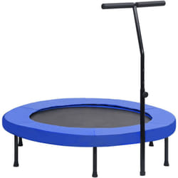 Vidaxl - Trampolino da Fitness con Manico e Tappetino di Sicurezza 122cm 290452
