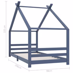 VidaXL 289615 lettino per bambini Grigio Legno - Vista aggiuntiva 7