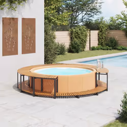 Questo bordo per spa, realizzato in legno, è un accessorio versatile per la vostra vasca, infatti le conferisce un aspetto el ...