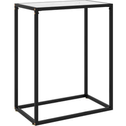 Tavolo Consolle, Tavolo da ingresso Bianco 60x35x75 cm in Vetro Temperato Vidaxl