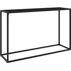 Tavolo Consolle, Tavolo da ingresso Nero 120x35x75 cm in Vetro Temperato Vidaxl