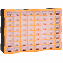 Questo imperdibile mobile contenitore multi-cassetto con un totale di 64 cassetti è progettato per riporre ordinatamente un'a ...