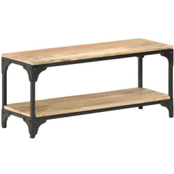 Tavolino da Salotto 90x30x40 cm in Legno Massello di Mango Vidaxl