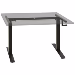 Telaio Scrivania Altezza Regolabile Manuale a Manovella Nerocod mxl 118488 - Vista aggiuntiva 2