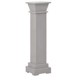 vidaXL Piedistallo per Piante Quadrato Classico Grigio 17x17x66 cm MDF - Vista aggiuntiva 2