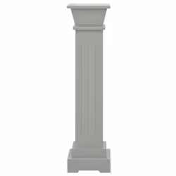 vidaXL Piedistallo per Piante Quadrato Classico Grigio 17x17x66 cm MDF - Vista aggiuntiva 3