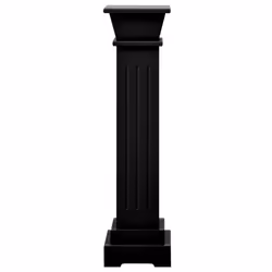 vidaXL Piedistallo per Piante Quadrato Classico Nero 17x17x66 cm MDF - Vista aggiuntiva 3
