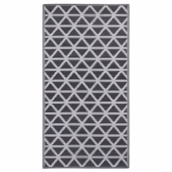 vidaXL Tappeto da Esterni ARAKIL Nero 190x290 cm in PP - Vista aggiuntiva 2