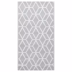 Tappeto da Esterni Grigio 160x230 cm in PPcod mxl 96922 - Vista aggiuntiva 2