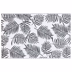 Tappeto da Esterni Bianco e Nero 190x290 cm in PPcod mxl 120901 - Vista aggiuntiva 3