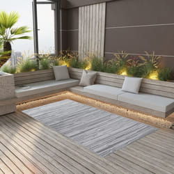 Tappeto da Esterni, Tappeto da Balcone Terrazza Grigio 160x230 cm in pp Vidaxl