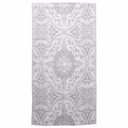vidaXL Tappeto da Esterni ARAKIL Grigio Chiaro 160x230 cm in PP - Vista aggiuntiva 2