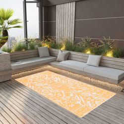 Vidaxl - Tappeto da Esterni, Tappeto da Balcone Terrazza Arancione e Bianco 160x230 cm in pp