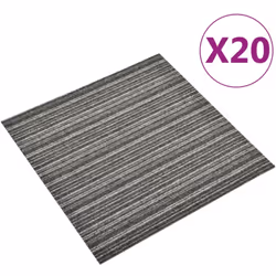 Questo set di quadrotte di moquette in PP è composto da 20 pezzi, ciascuno con una dimensione di 50 x 50 cm, per una superfic ...